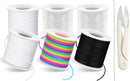 8pcs Elastic String Bracelet Making Kit, Stretchy Bracelet String (786 ft Total), 6 Rolls 1mm Stretch Cord with… — 1