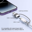 USB C Type C to Lightning Adapter MFi Certified 4 Pack 27W Fast Charging Support Data Sync,Lightning to USB Type C Cable Adapter for iPhone/iPad/for Airpods,with Anti-Lost Loop,Not for Audio/OTG photo 2