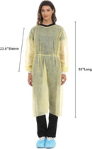Disposable Isolation Gown Polypropylene Gowns with Knit Cuff Long Sleeve Pack of 15 — 4