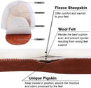Ailaka Women’s Sheepskin Insoles, Thick Warm Wool Insoles Fluffy Fleece Replacement for Shoes Boots Slippers 1 Pair — 2