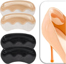 VivoFoot 4 Pairs Anti-Slip Heel Grips for Shoes Too Big, Gel Heel Liners & Pads for Loose Shoes, Self-Adhesive Back of Heel Cushion Inserts, Heel Blister Protectors for Women & Men (Beige+Black) — 1