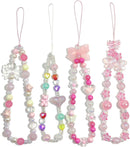AGEN KGEN Phone Charms Cute Beaded Phone Lanyard Wrist Strap Aesthetic CellPhone Keychain Cute PhoneCharms for Women photo 1