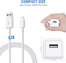 iPhone Charger, 10FT 2 Pack Long Lightning Cable【Apple MFi Certified】10Foot 5