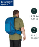 Osprey Talon 22L Men's Lightweight Hiking Backpack, Green OS | 22L - Extended Fit | Green Canopy/Pine Leaf — 2
