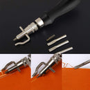 7 in 1 Pro Adjustable Stitching Groover and Creasing Edge Beveler (Black) — 4