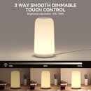 Touch Bedside Table LED Lamp, [Sleek Design & RGB Mode] Multi-Color Dimmable with Warm White Lights, Birthday Gifts… — 4