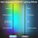 Miortior Corner Floor Lamp - Smart RGB LED Corner Lamp with App and Remote Control, 16 Million Colors & 68+ Scene,… — 5