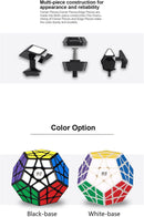 Megaminx Speed Cube, 3x3x3 Pentagonal Speed Cube Dodecahedron Magic Cube Puzzle Black — 4