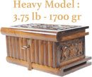 Walnut Treasure Within Puzzle Secret Magic Box Hand Made Unique Jewelry Box with Hidden Key 10"x6"x5" (25cmx15cmx12cm) — 5