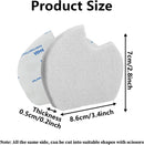 20 Pieces Felt Foot Pads for Dancer Callus Sesamoiditis Pads for Ball of feet Pain Relief Forefoot Cushion Pads Self-Adhesive Foot Foam Cushion Pads for Men Women(White) 2
