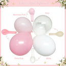 Light Pink Balloon Arch Kit, Baby Pink White Balloon Garland Kit — 7