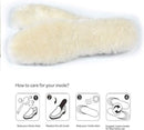 YUANQIAN [2 Pairs] Australian Sheepskin Replacement Insoles for Women Men, Fleece Wool Winter Warm Cozy Fluffy Thick Fleece Inserts for Shoes Boots Slippers (Men 10/EU45/Length 27.5cm) — 7
