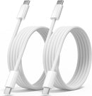 USB C to USB C Cable 3FT 2 Pack,USBC Nylon 60W iPhone 18 17 Charger Cord 1
