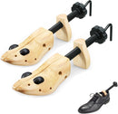 EchoDone 2 Way Cedar Shoe Trees For Men Wooden Shoe Stretcher Adjustable Unisex Shaper Large Size for Men and Women, Wood Shaper Women's Size 10 to 13.5 Man's Size 9 to 13 — 1