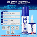 MITREAPEL CA Glue with Activator (0.80oz-3.30fl oz) Instant Bond Professional Cyanoacrylate Adhesive and Super Glue… — 2