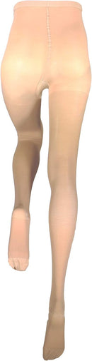 Truform 20-30 mmHg Compression Pantyhose, Women's Hosiery Support Tights, Beige, Medium — 2