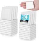 ESRICH Mini Stretched Canvas 24Pack 2x2inch, 2/5''Profile Art Primed Canvases for Painting, Cotton Small Professional Stretched Canvas for Kids and Art Supplies. | 2x2in-24Pack — 1