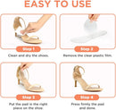 3/4 High Heel Cushion Inserts for Women, 2 Pairs Self-Adhesive Gel Shoe Inserts, Invisible Sandal Insoles for Relieving Foot Pain and Fatigue (Transparent, Small : Women's 5-8) — 5