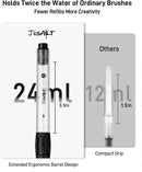 JusArt Water Brush Pens 6-Pack Leak-Proof Refillable Watercolor Pens | 6 Pcs Black — 4
