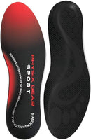 Physix Gear Orthotic Insoles for Men & Women - Arch Support Orthotics Insole, Orthopedic Insoles, Inserts for Men & Women, Foot Insoles for Plantar Fasciitis Comfort, Shoe Insert, Feet, Red/Black, M — 1