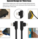iPhone Charger 1ft 90 Degree MFi Certified Short Lightning Cable 2-Pack 8