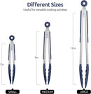 U-Taste Kitchen Tongs for Cooking, 600ºF Heat-Resistant, 3Pcs/Midnight Blue — 2