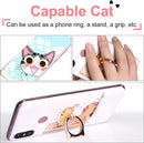 Cat Phone Ring Holder - EI Sonador Clear Cell Phone Ring Holder Transparent Stand Finger Grip (1 Silver + 1 Rose Gold Cat) photo 2