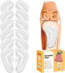 ZUCNANA Arch Support Inserts for Women Flat Feet Plantar Fasciitis 6 Pairs - Clear — 1