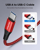 USB to USB C Cable 3ft 4Pack,3A USB A to USB Type C Cord Fast Charging 6