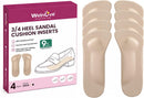 3/4 Leather Arch & Metatarsal Support Insoles, Beige, 4 Pair, M 1
