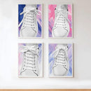 AOMIDI Flat Shoelaces 5/16" | 2 Pair | For Sneakers and Converse Shoelaces — 3
