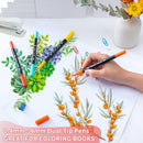 Dual Brush Markers for Adult Coloring Books, 24 Colored Fine Point Marker | ‎24 Colors — 4