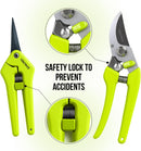 2-Pack Stainless Steel Gardening Scissors, Pruning Shears and Clippers for Gardening | Pruning Shears Combo — 5