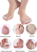 2Pairs Toe Separators Toe Spacers for Women Men to Correct Bunion, Relieve Feet Pain, Foot Alignment, Toe Straighteners for Hammertoes, Plantar Fasciitis (L, Women Shoe Size 13+, Men:11.5+) 6