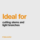Fiskars SoftGrip Bypass Pruning Shears, 5/8" Cut Capacity Garden Clippers — 6