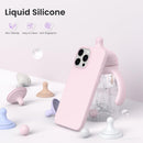ORNARTO for iPhone 16 Pro Max Case, Liquid Silicone, Chalk Pink — 3