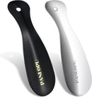 2-Pack Metal Travel Shoe Horn 7.5 Inch | Black Silvery — 1