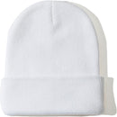 NPJY Unisex Beanie for Men and Women Knit Hat Winter Beanies - White — 1