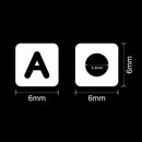 Augshy 700PCS White Letter Beads Alphabet Beads for Making DIY (6mm) — 2
