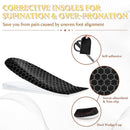 BIGGCOOL Corrective Insoles for Supination & Over-Pronation, Orthotics Medial & Lateral Heel Wedge Inserts for Foot Alignment, Bow Legs, Knee Pain (Black-2 Layers, L: Women 8-12/Men: 7.5-13) — 2