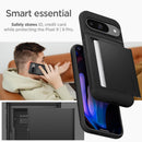 Spigen Slim Armor CS Designed for Pixel 9 Case/Pixel 9 Pro Case (2024) [Hard Shell] [Military-Grade Protection] - Black — 3