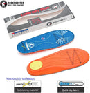 ROCKROOSTER Anti-Fatigue Work Boot Insoles – PU & Memory Foam Inserts with Shock Absorbing Heel Cushion, High Arch Stability and Long-Lasting Comfort for Wide Feet & Heavy-Duty Use — 5