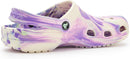 Crocs Kids Classic Watercolor Marbled Clog – Purple/Multi Glow — 3