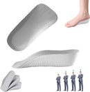 Height Increase Insoles - Orthopedic High Pads 1.0 - Arch Support Insoles for Plantar Fasciitis, Flat Feet, Over-Pronation, Achilles Tendonitis, Foot Pain Relief (Gray, 1.4Inch) — 1
