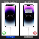 2Pack for iPhone14/13/12 Fast Charger Cable 6ft [Apple MFi Certified], USB Type C to Lightning Cable 6 Foot Apple iPhone Charging Cord for iPhone14 13 12 Pro XR XS Plus photo 6