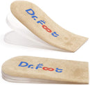 Dr.Foot Adjustable Orthopedic Heel Lift Inserts, Height Increase Insole for Leg Length Discrepancies, Heel Spurs, Heel Pain, Sports Injuries, and Achilles tendonitis (Beige, 3 Layers) — 1
