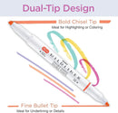 Zebra Pen MILDLINER No Bleed Highlighter, Assorted Colors, Dual Tip, 25-Pk | Assorted E | 1 Count (Pack of 25) — 2