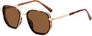 SOJOS Retro Polarized Aviator Sunglasses for Women Men Trendy Square Shades | Demi&gold — 1