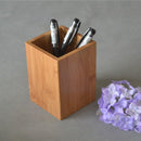 Bamboo Wood Desk Pen Pencil Holder Stand Multi Purpose Use Pencil Cup Pot Desk Organizer — 2