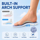 4D Cloud Soft Cushion Shoe Insoles - Black - Men 7–12 — 3